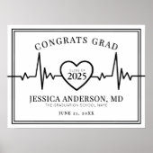 Nursing Medical School Afstuderen Welkomstbord Poster (Voorkant)