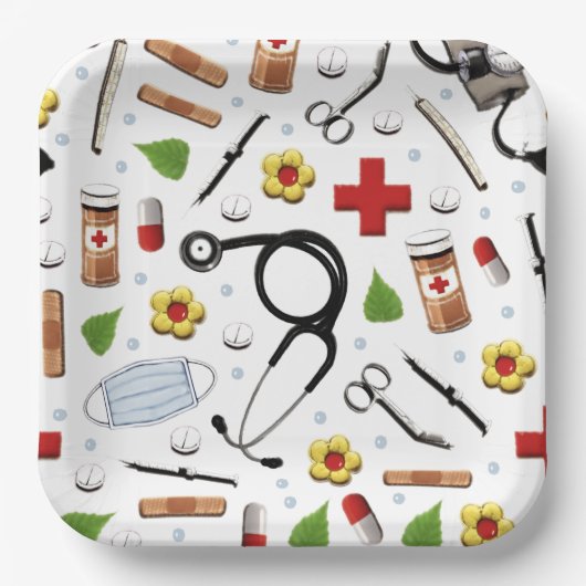 Nursing Party Papieren Bordje (Voorkant)