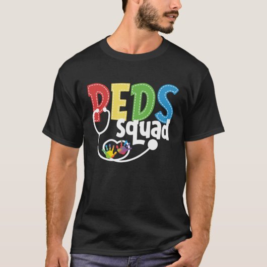 Nursing Pediatrician Squads PEDS Nurses T-shirt (Voorkant)