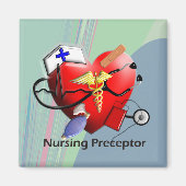 Nursing Preceptor Heart ARt Gifts Magneet (Voorkant)