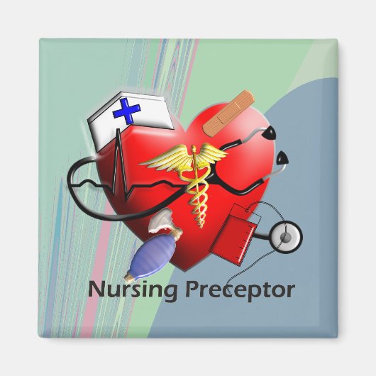 Nursing Preceptor Heart ARt Gifts Magneet (Voorkant)