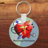 Nursing Preceptor Heart ARt Gifts Sleutelhanger (Voorkant)