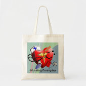 Nursing Preceptor Heart ARt Gifts Tote Bag (Voorkant)