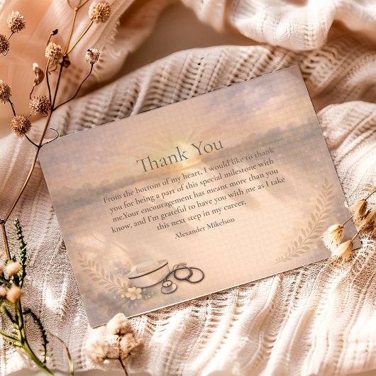 Nursing Program Graduation Celebration Bedankkaart