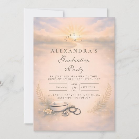 Nursing Program Graduation Celebration Kaart (Voorkant)