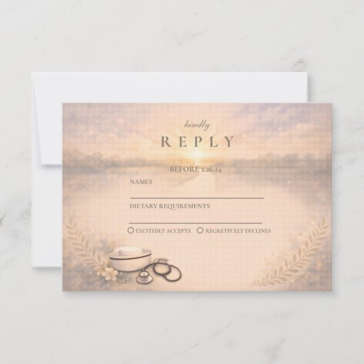 Nursing Program Graduation Celebration RSVP Kaartje (Voorkant)