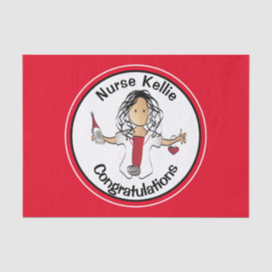 Nursing RN LPN CNA Graduation Party Gift Tissuepapier