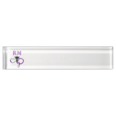 Nursing RN Stethoscoop Naambordje (Voorkant)
