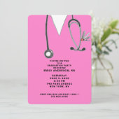 Nursing School Afstudeerder 2025 Feest Kaart (Staand voorkant)