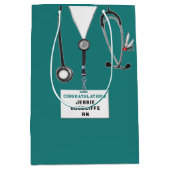 Nursing School Afstudeerder Medium Gift Bag Cadeauzakje (Voorkant)