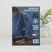 Nursing School Afstuderen fototijdschrift Kaart (Staand voorkant)