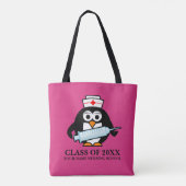 Nursing school afstuderen klasse op maat tote bag (Achterkant)