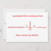 Nursing School EKG Afstuderen Kaart (Voorkant)