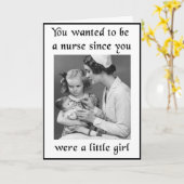 Nursing School Graduation Kaart (Gele Bloem)