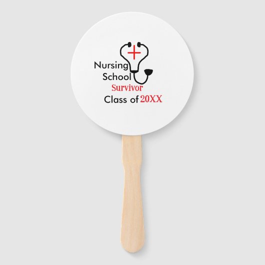 Nursing School overlevende klasse van 20XX medisch Handwaaier (Voorkant)