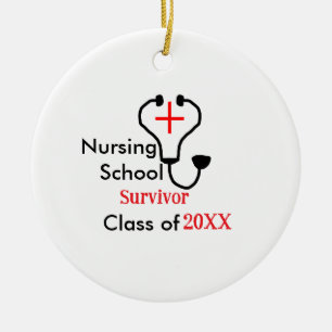 Nursing School overlevende klasse van 20XX medisch Keramisch Ornament