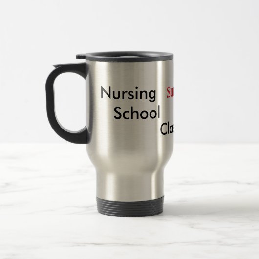 Nursing School overlevende klasse van 20XX medisch Reisbeker (Links)