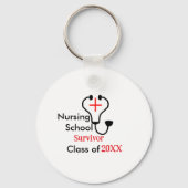 Nursing School overlevende klasse van 20XX medisch Sleutelhanger (Achterkant)