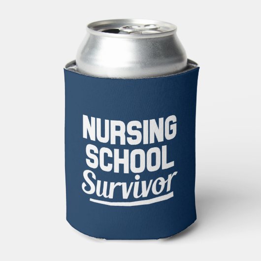 Nursing School Survivor grappige koelbox Blikjeskoeler (Blikje Voorkant)