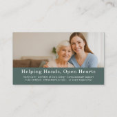 Nursing & Senior Support QR Code Visitekaartje (Achterkant)