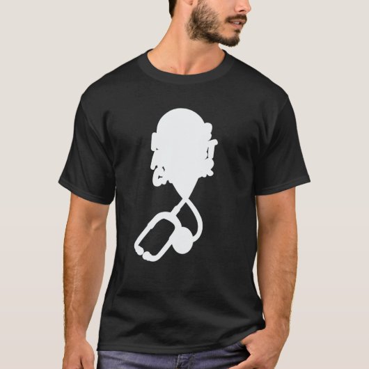 Nursing Stethoscope  Caretaker Hospital Oncology N T-shirt (Voorkant)