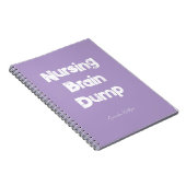 Nursing Student Hogeschool Studie Minimalist Laven Notitieboek (Rechterzijde)