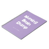 Nursing Student Hogeschool Studie Minimalist Laven Notitieboek (Linkerzijde)