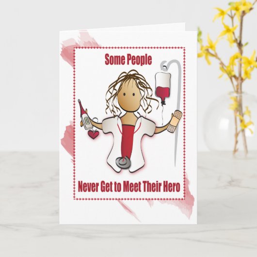 Nursing Thank You Card Kaart (Gele Bloem)