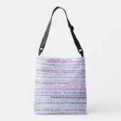 Nursing Word Cloud Crossbody Tas (Achterkant)