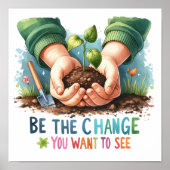 Nurture Natuur Inspirerend Poster (Voorkant)