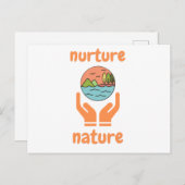 Nurture of nature, life quotes  briefkaart (Voorkant / Achterkant)