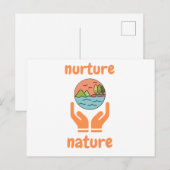Nurture of nature, life quotes feestdagenkaart (Voorkant / Achterkant)