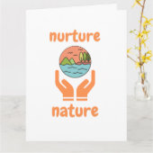 Nurture of nature, life quotes kaart (Gele Bloem)