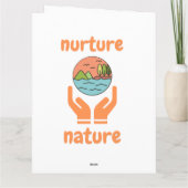 Nurture of nature, life quotes kaart (Achterkant)