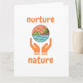 Nurture of nature, life quotes kaart (Voorkant)