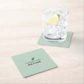 Nurture Your Nature Minimal Motivational Coaster Kartonnen Onderzetters (Insitu)