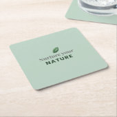 Nurture Your Nature Minimal Motivational Coaster Kartonnen Onderzetters (Schuin)