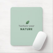 Nurture Your Nature Minimal Motivational Mouse Pad Muismat (Met muis)
