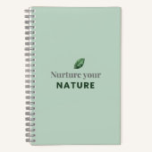 Nurture Your Nature Minimal Motivational Notebook Notitieboek (Voorkant)