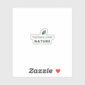 Nurture Your Nature Minimal Motivational Sticker (Vel)
