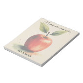 Nurturing Minds Waterverf Apple Teacher Gift Notitieblok (Linkerzijde)