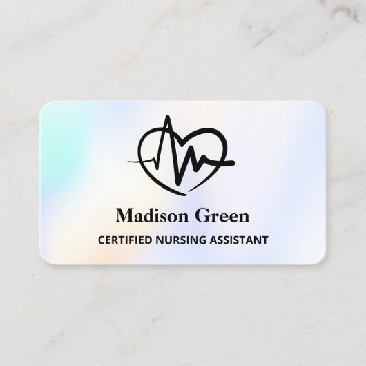 Nurzing Assistant CNA Visitekaartje (Voorkant)