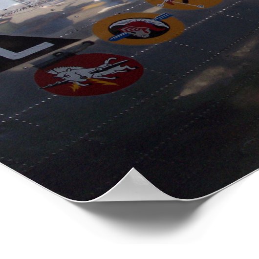 Nus Art Detail van B-17 "Yankee Lady" Poster (Hoek)