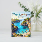 Nusa Ceningan Indonesië Briefkaart (Staand voorkant)