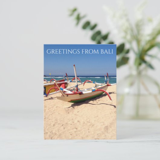 nusa dua boten briefkaart (Staand voorkant)