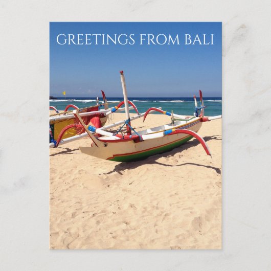 nusa dua boten briefkaart (Voorkant)