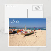 nusa dua - boten briefkaart (Voorkant / Achterkant)