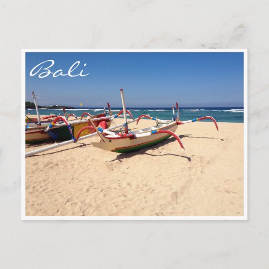nusa dua - boten briefkaart (Voorkant)