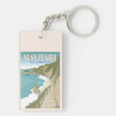Nusa Penida Beach Bali Indonesia Vintage Sleutelhanger (achterkant)