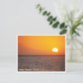 Nusa Penida Golden Sunset Postcard Feestdagenkaart (Staand voorkant)